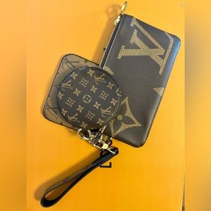 Louis Vuitton Trio Reverse Monogram Pouch Wristlet